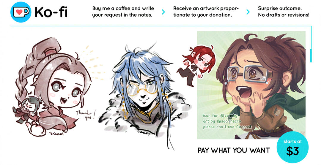 SKETCH → LINEART → BASE COLOR → FINAL (Click to enlarge)